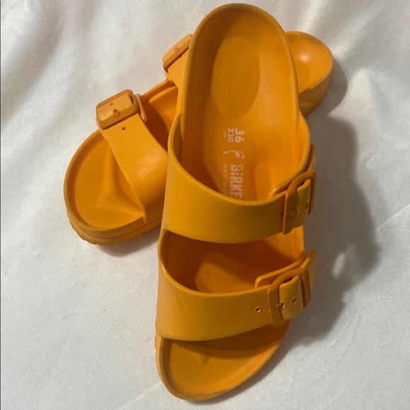 Birkenstock Kids Orange Sandals - Picture 5 of 9